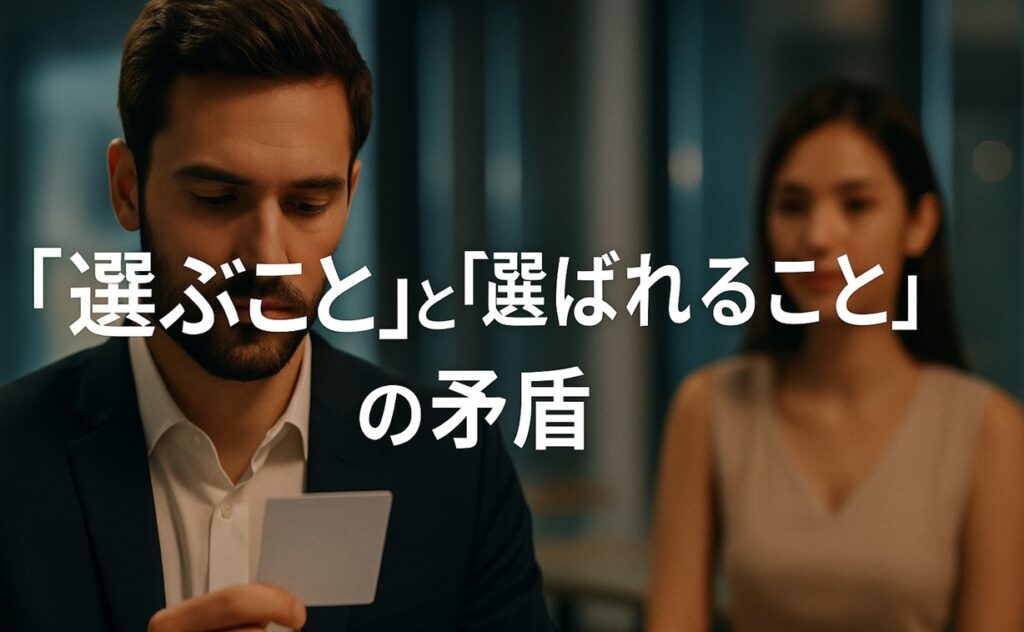 二股に分かれた道に立つ男性の後ろ姿。恋における選択と不安を象徴するガールオアレディ2のイメージ